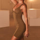 Sexy Deep V-neck Backless Suspender Dress INS Fashion Slim Hip Backless Short Dresses Summer Women's Clothing